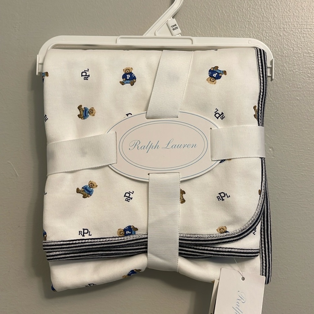 NWT Ralph Lauren baby receiving blanket